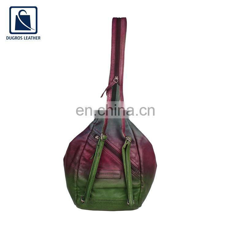 Stylish Look Silver Antique Fitting Vintage Fashion Genuine Leather Unisex Backpack Bag from Trusted Manufacturer