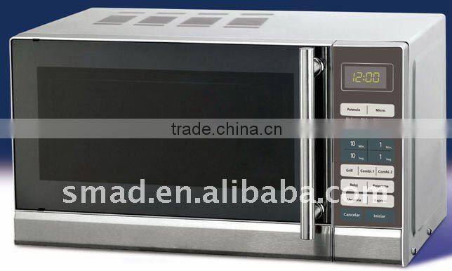 white/silver/black portable mechanical microwave oven