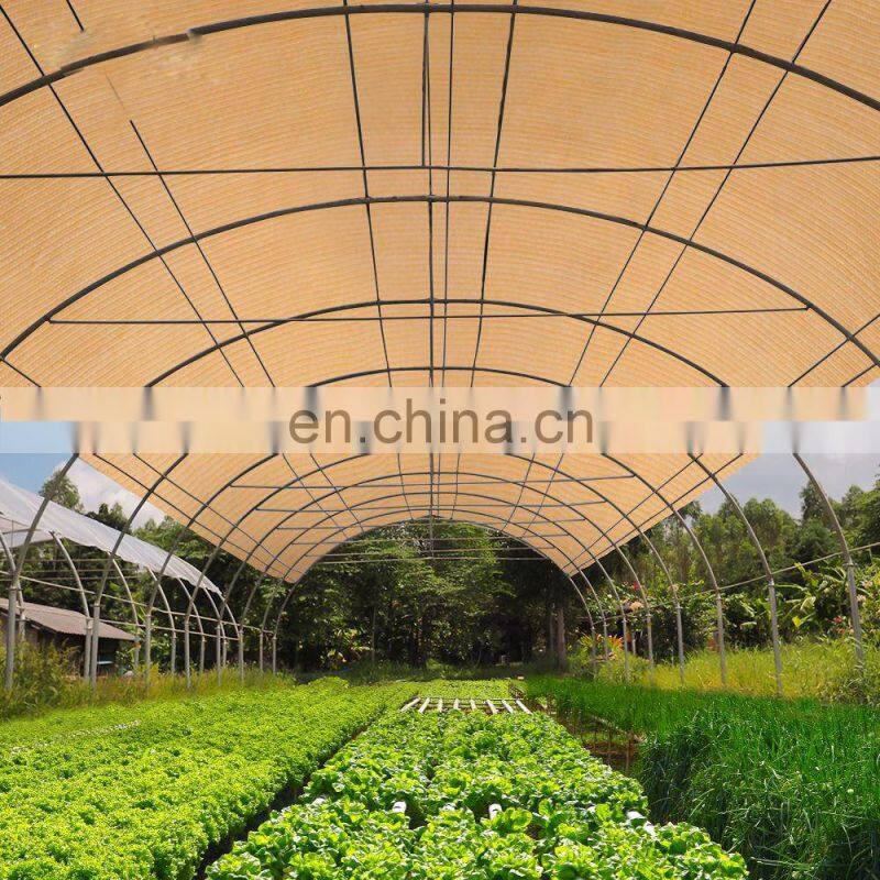 70% Shade Rate High Quality HDPE with UV Raschel Mesh Beige Color Shade Net