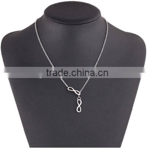 hot selling lucky number 8 and crucifix pengdant necklace