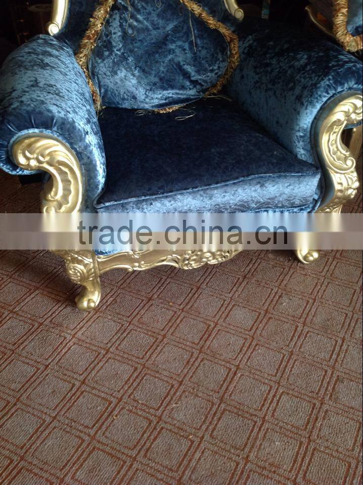 Popular king throne chair of hotel room high back furniture