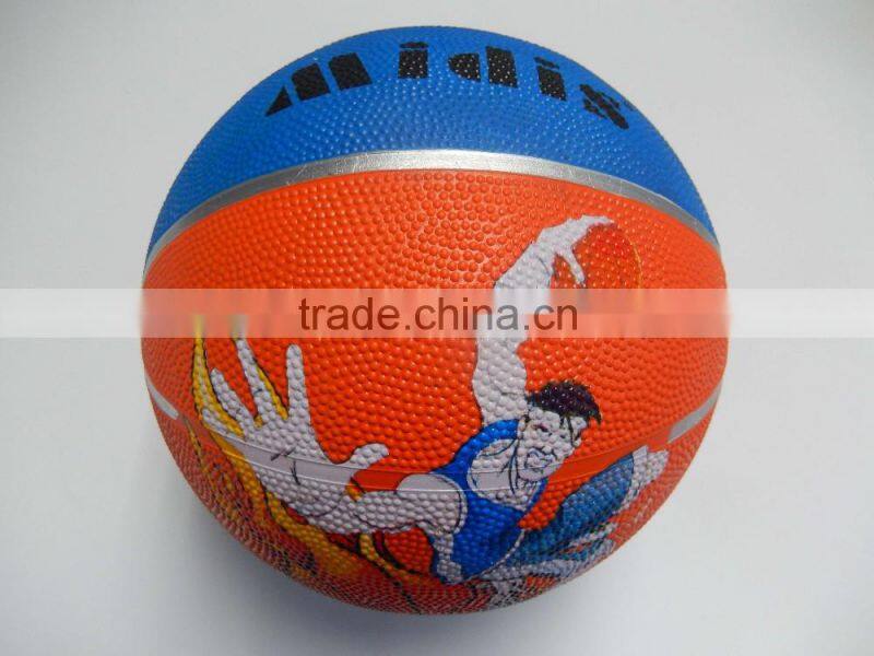 Rubber basketball size 7