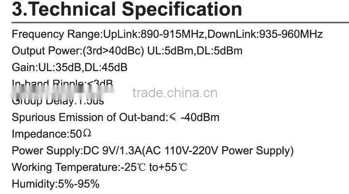 400Turbo GSM Cellphone Repeater