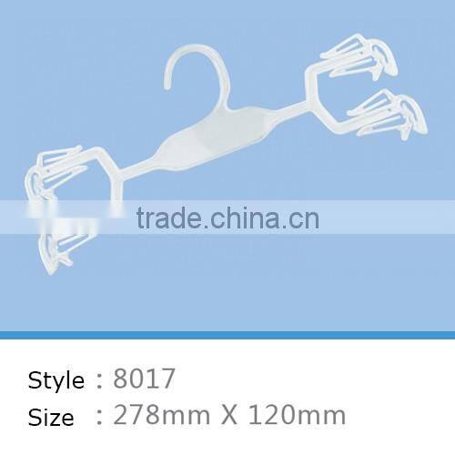 special desgn 2 pack plastic clothes hanger for underwear and bra