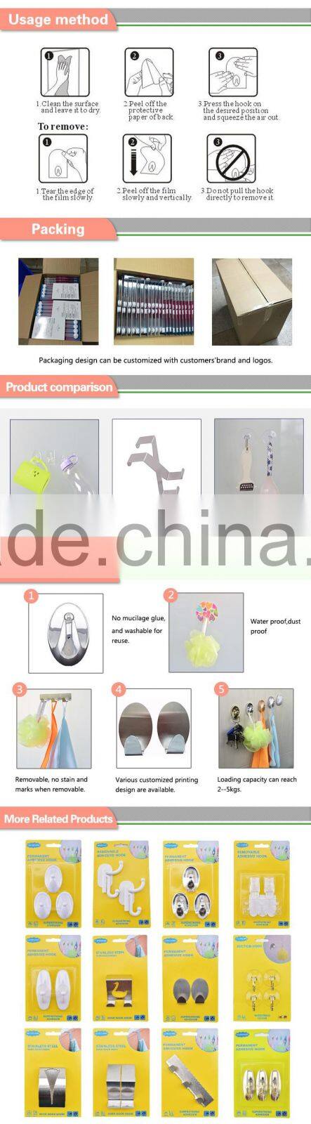 clothes hanging stainles steel hooks square shape hooks