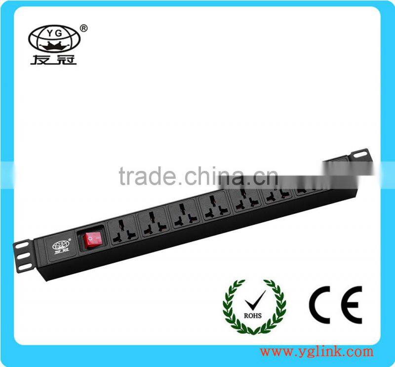 19'' 8 ways unversal type intelligent PDU