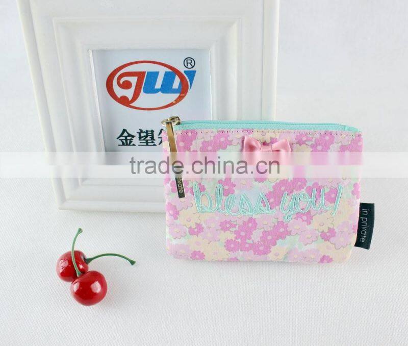 Hot Sale Cute Pink Color Wallet Card Bags