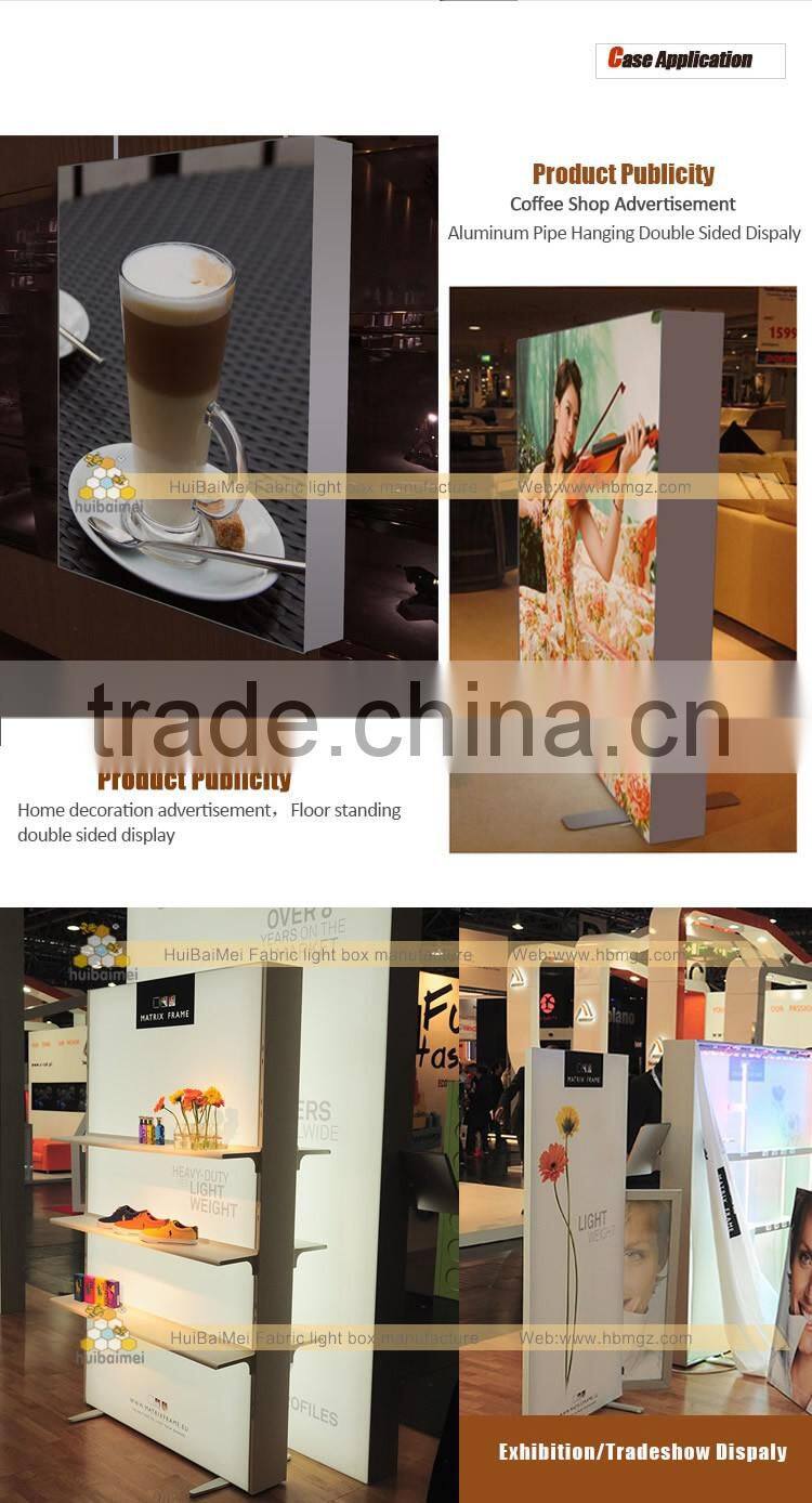 New double sided poster frame lightbox with edge light high power led