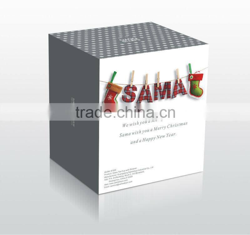 SAMADOYO Glass Teacups/ Mugs with Stainless Steel Infusion with Lid Tea Makers on Christmas Promotion