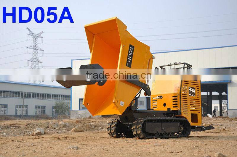 track dumper,load 500kgs,hydraulic transmission,1447mm ultrahigh dumping height