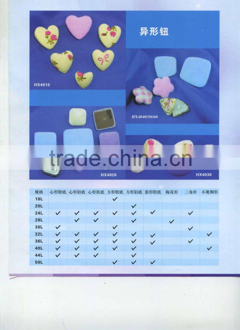Half Ball Dome Shape Fabric Covered Button for Coats -- F1406