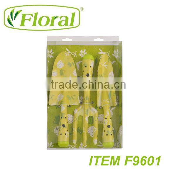 floral garden hand tools set