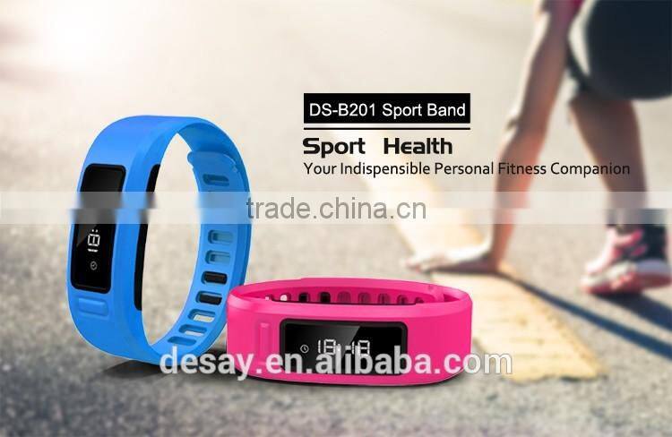 Desay Call/SMS Reminder Photo Music Support Android IOS Bluetooth OLED Smart Bracelet DS-B201