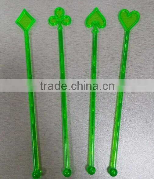 Cocktail drinking poker stirrer swizzle stirrer