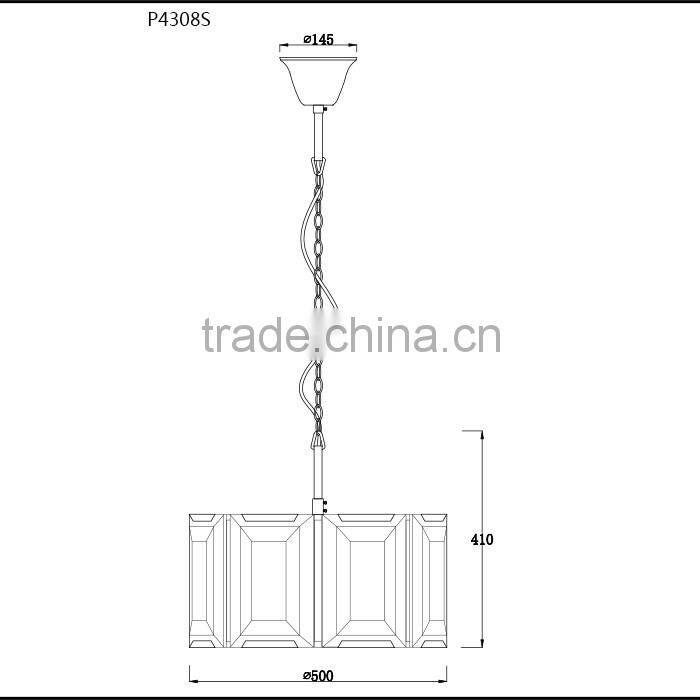 chandelier pendant light with crystal or glass for hotel china supplier