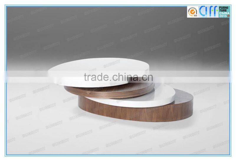 rectangle rotation wood coffee table with storage for sale SK1243