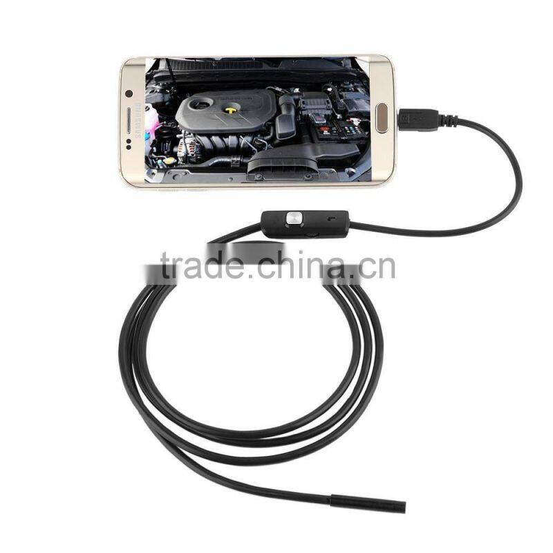 1M 2M 3.5M 3FT 6FT 10FT Endoscope Borescope USB Android Inspection Camera HD 6 LED 7mm Lens 720P Waterproof Car Endoscopio Tube