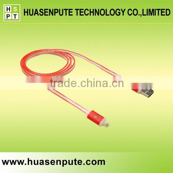 Mobile Accessory LED USB Cable, Lighting Data USB Cable for Mobile Phone