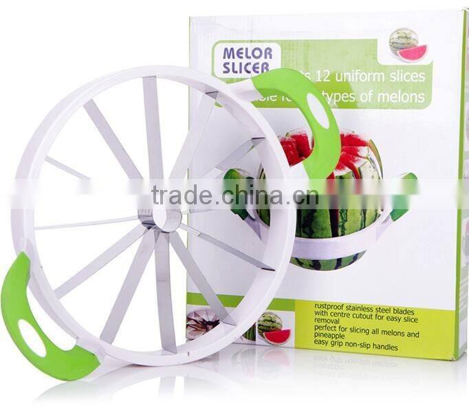 fruit tools 12 slices stainless steel melon Slicers watermelon cutter