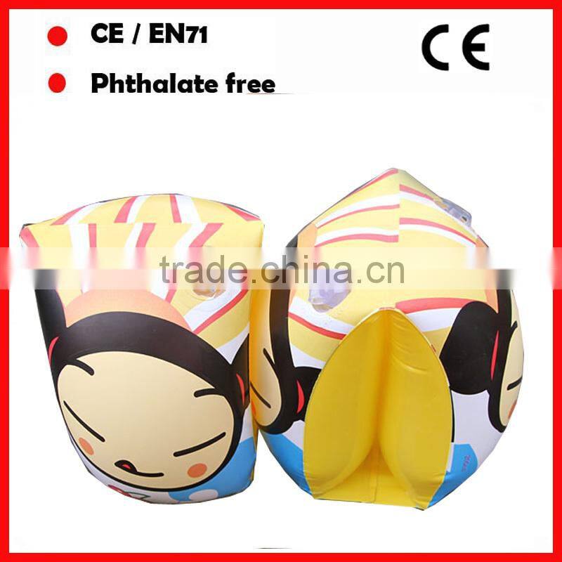 lovely promotional inflatable frog arm floats for kids inflatable arm rings for swimmers