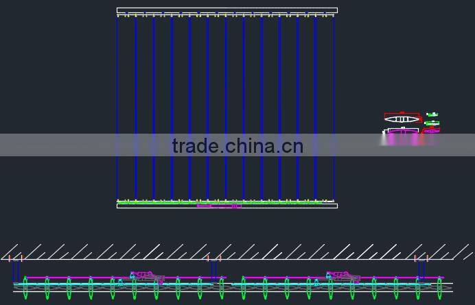 decorative aluminum aerofoil louver roof from china