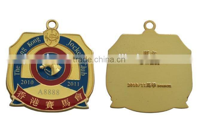 OEM&ODM top grade custom your own badge wholesale metal race medal