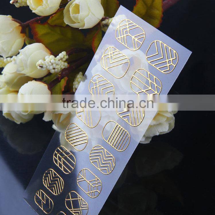 Newly Arrived Nobility gold UV nail sticker