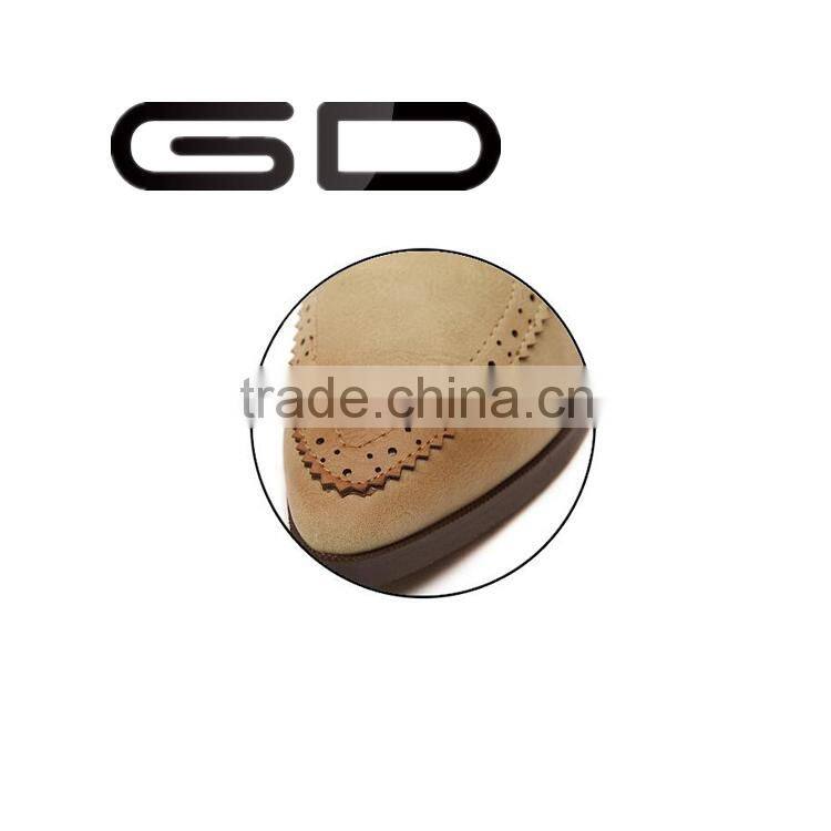 GD fashion retro pointed toe soft leather flat shoes for women