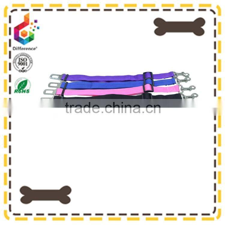 High quality pink dog car safety belt