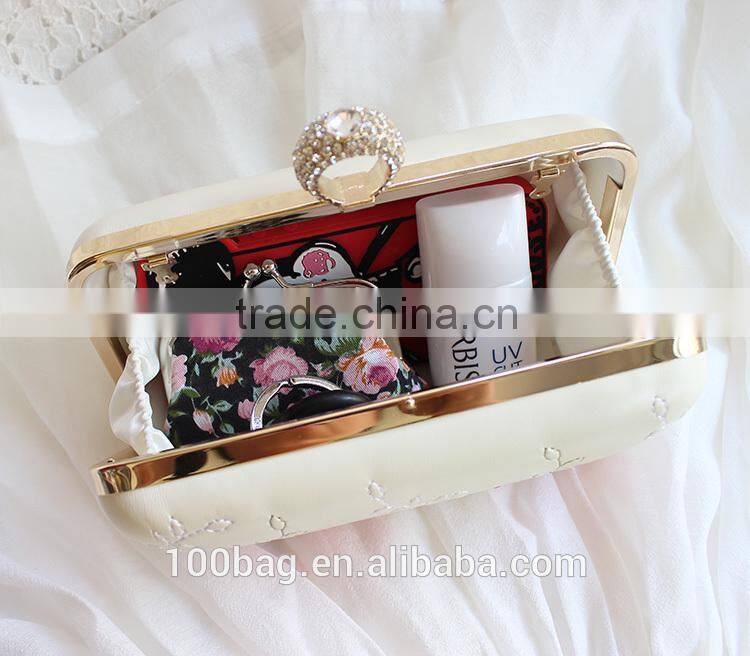 stylish fashion classical fancy print tassel pu leather clutch evening bag manufactures china