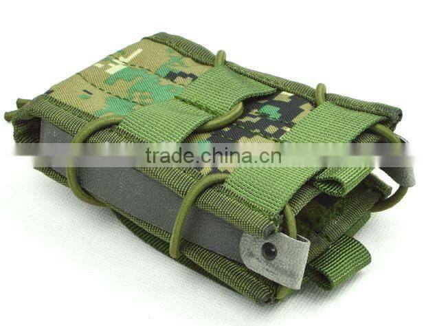 Camouflage molle tactical military knit mobile phone bag