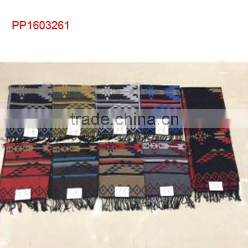 2016 stripe diamond printed cashmere pashmina scarf