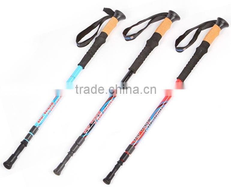 carbon fiber outdoor mountain climbing trekking pole, hiking stick, alpenstock