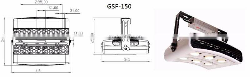 2016 New Arrival High Brightness IP67 150W Waterproof Nichia canopy led