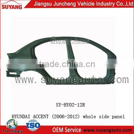 Good Price Whole side panel for hyundai accent 06- auto spare parts korea