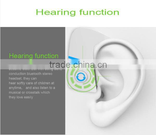 2015 New Popular Wireless Stereo Bone Conduction Bluetooth Headset
