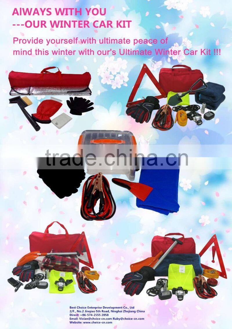 2015 best sale cheap wash wax gift car safety tool set