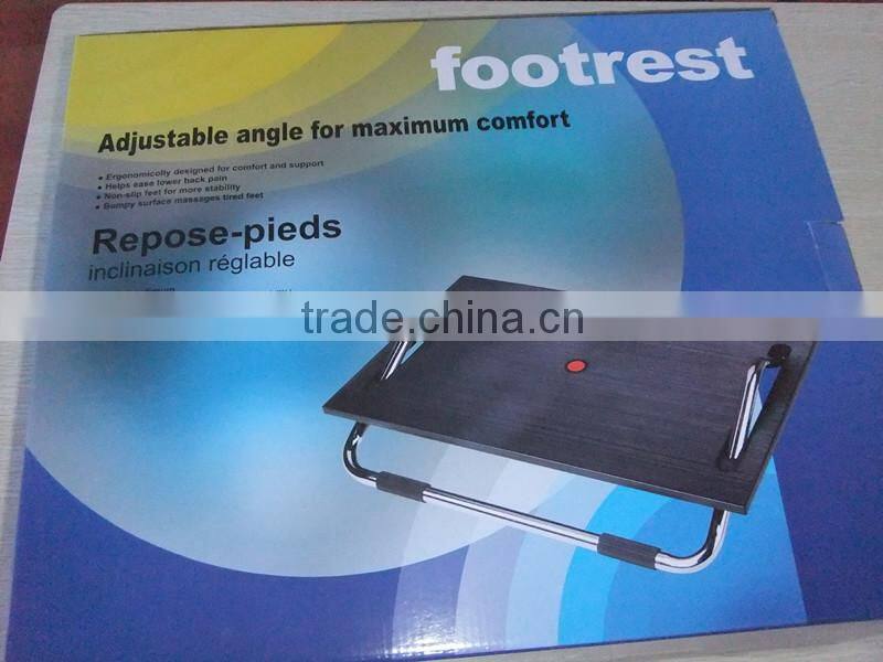 adjustable height and angle ergonical foot restF6009-112