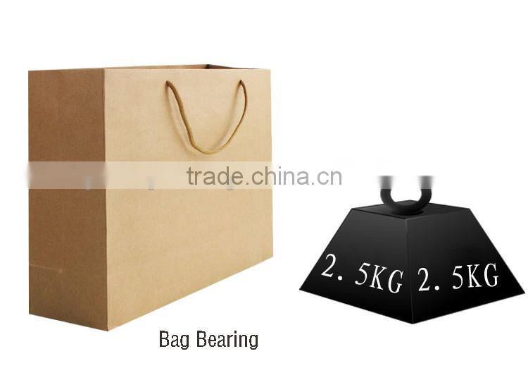 Factory direct made Recycled white/brown kraft bag