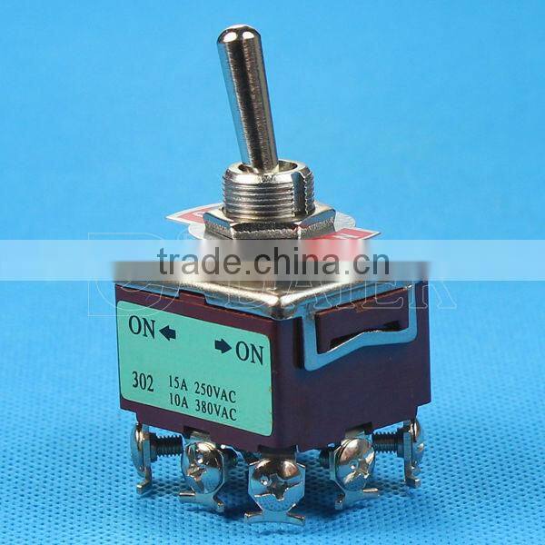 KN-302 ON-ON 2-way toggle switch 3PDT 220v toggle switch