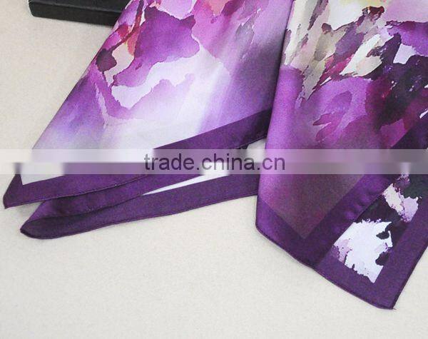 hijab square scarf 100% silk satin digital print square scarf hijab square scarf