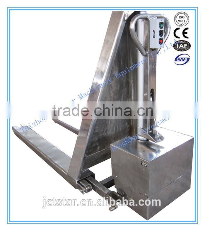 Stainless steel semi-electric pallet truck