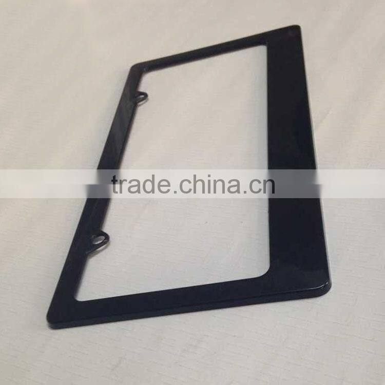 Custom USA size ABS plastic blank license plate frame, car number plate frame