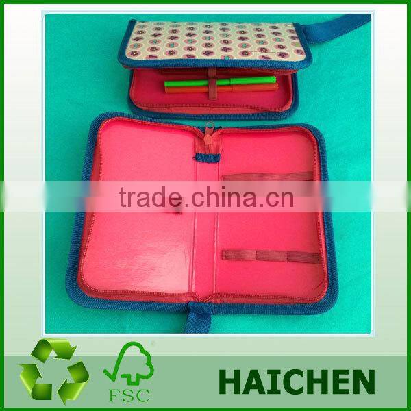 hot sale zipper pencil bag stationery set