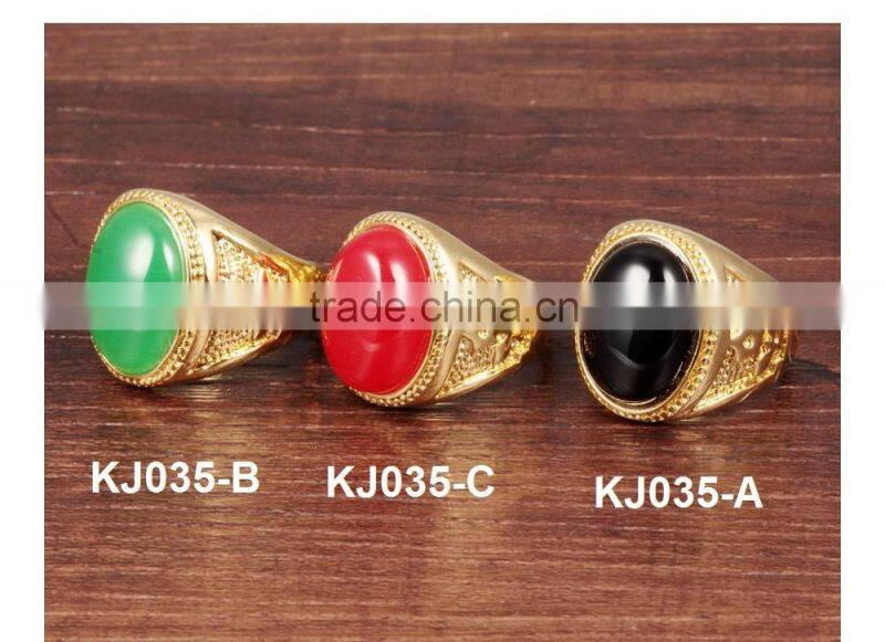 latest gold finger ring designs chinese traditional ring with black stone