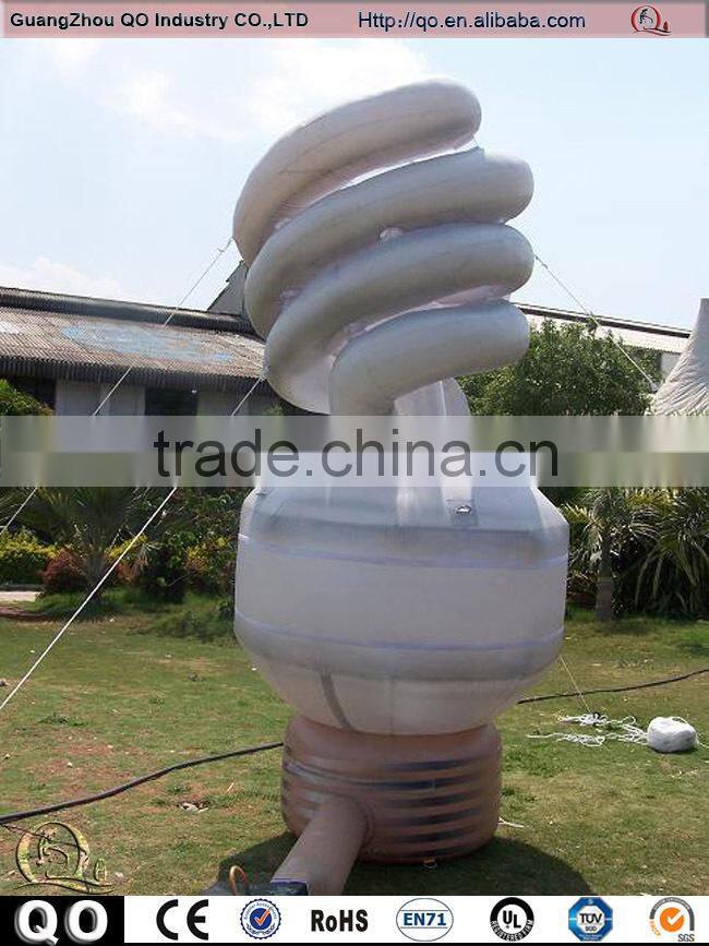 Attractive design vivid inflatable energy saving lamp for advertising