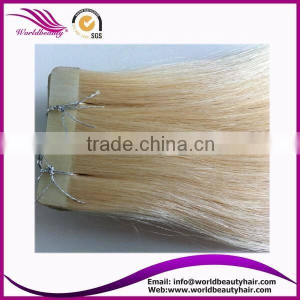 Top quality tape Malaysian hair extension 613#
