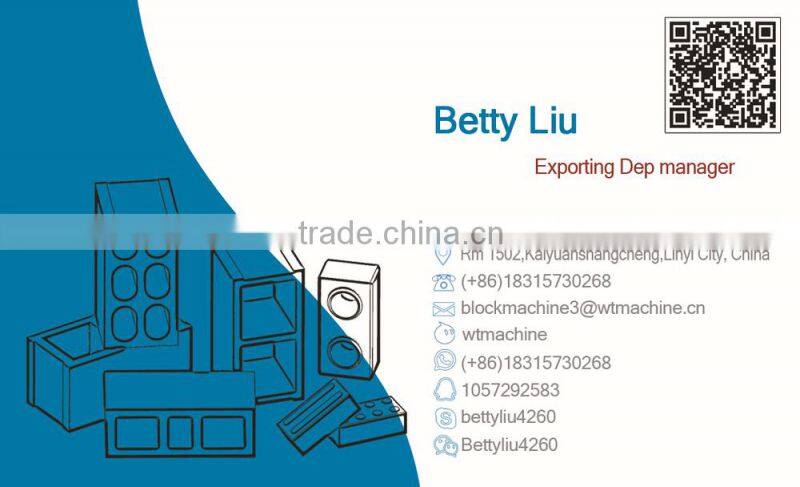 Wante Machinery QT6-15 hydraulic press interlock block maki