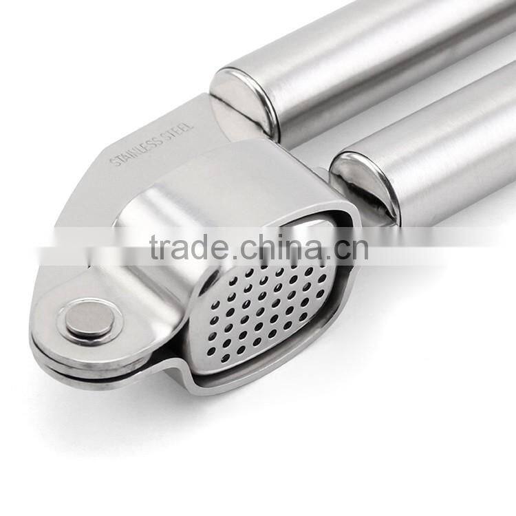 Solid Stainless Steel garlic gadgets press crusher