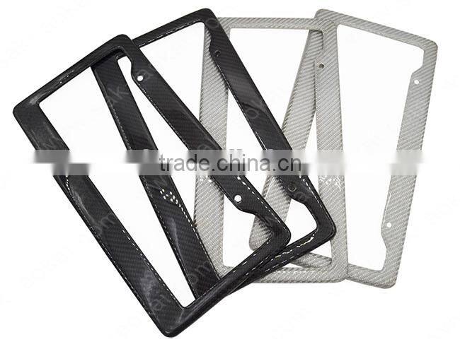 Aluminum license plate frame tag snap fit frame for auto-car-truck